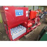 STERLING SPP FIRE PUMP, JOHN DEERE 4 CYLINDER ENGINE POWERED. LOW HOURS/STANDBY ONLY.....THIS LOT IS