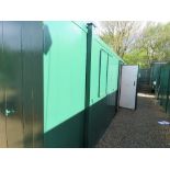 PORTABLE SITE OFFICE 32FT X 10FT APPROX WITH CENTRAL CORRIDOR AND 2 CLASSROOMS/OFFICES AS SHOWN.. IN