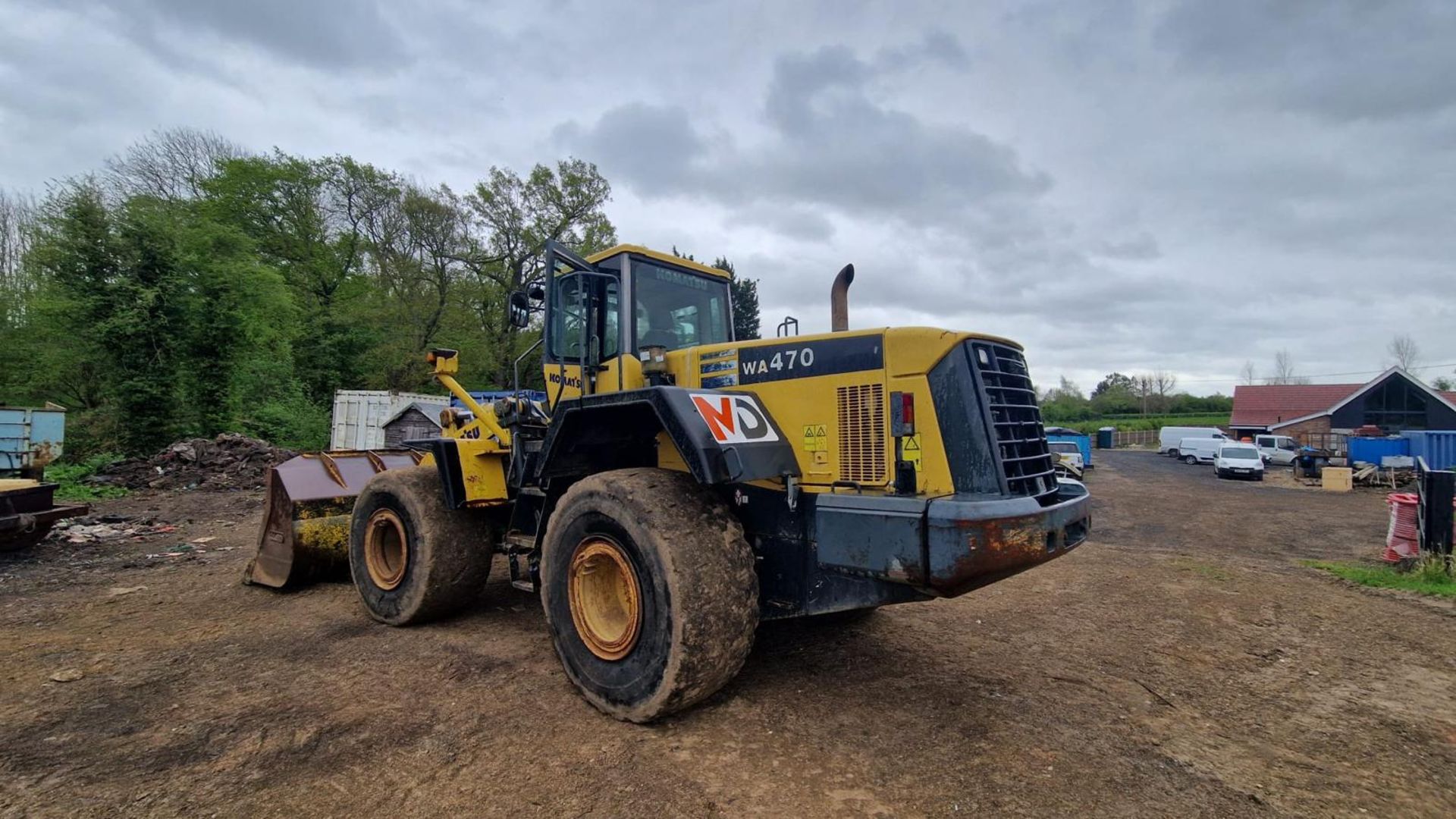 KOMATSU WA470-5H LOADING SHOVEL YEAR 2004. SN:H50782. HOURS 18K APPROX. WHEN TESTED WAS SEEN TO DRIV - Image 8 of 11