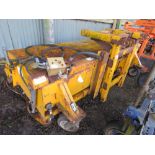 JCB240 HYDRAULIC DRIVEN FORKLIFT MOUNTED BRUSH WITH COLLECTOR BOX. 8FT WIDE APPROX.