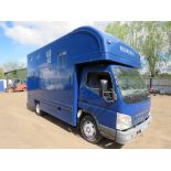 MITSUBISHI CANTER HORSE BOX LORRY REG:GK09 OXG. V5 AND PLATING CERTIFICATE IN OFFICE. MOT EXPIRED.