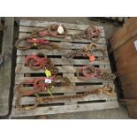 8NO SINGLE LEG LIFTING CHAINS..........THIS LOT IS SOLD UNDER THE AUCTIONEERS MARGIN SCHEME, THEREF
