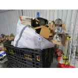 LARGE STILLAGE OF ASSORTED FILTERS, MAINLY AIR, MAINLY HITACHI BRANDED/TYPE. SOURCED FROM COMPANY LI