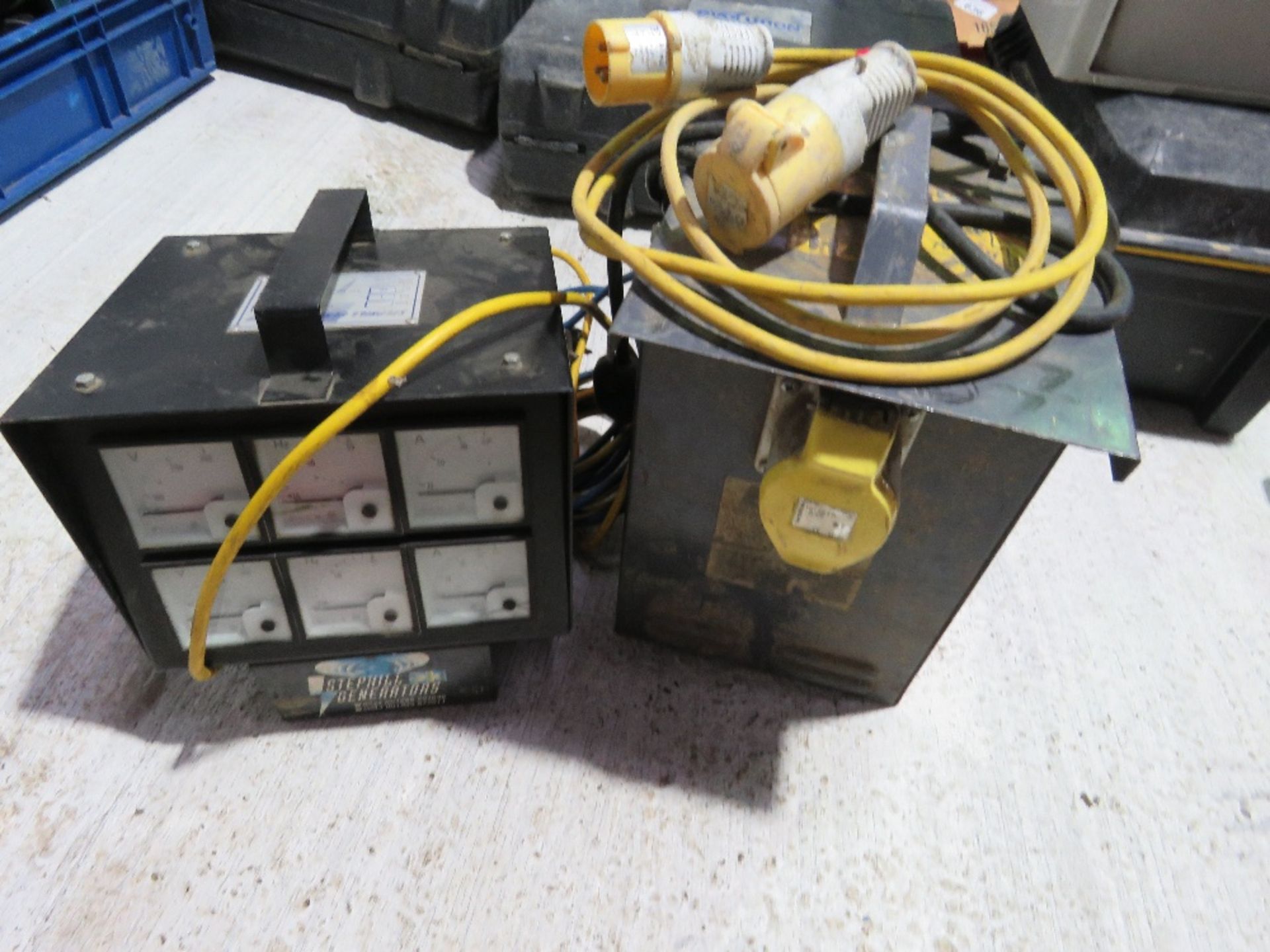 TRANSFORMER PLUS A STEPHILL GENERATOR TESTER UNIT.....THIS LOT IS SOLD UNDER THE AUCTIONEERS MARGIN