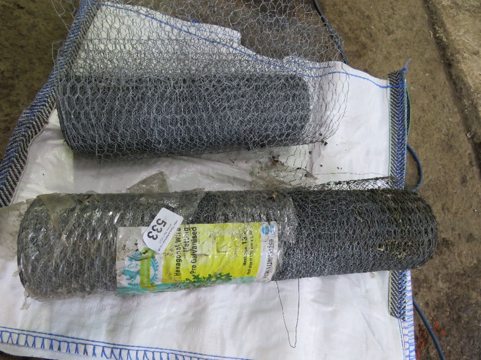 2 X ROLLS OF CHICKEN WIRE. SOURCED FROM COMPANY LIQUIDATION. THIS LOT IS SOLD UNDER THE AUCTIONE - Image 3 of 3