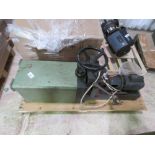 WOOD WORKING MORTICER DRILL WITH TOOLS / BITS AS SHOWN, SINGLE PHASE POWERED.