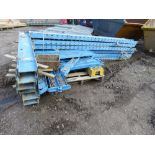 HEAVY DUTY CANTILVER RACKING. 6NO UPRIGHTS @ 9FT HEIGHT APPROX WITH BEAMS @ 1.2M LENGTH APPROX.