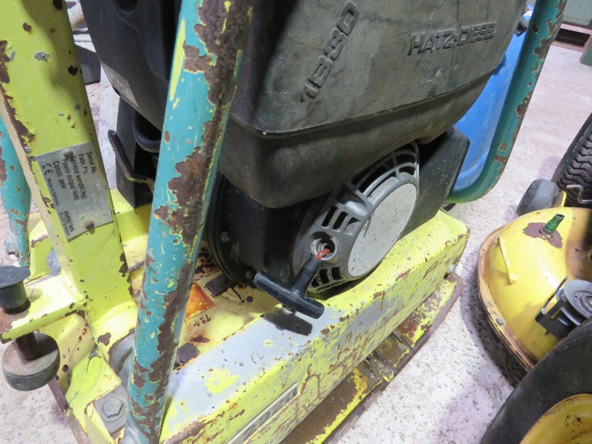 AMMANN DIESEL FORWARD / REVERSE COMPACTION PLATE. - Image 4 of 6