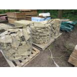 3NO LARGE CAGES OF SANDSTONE PAVING PIECES.....THIS LOT IS SOLD UNDER THE AUCTIONEERS MARGIN SCHEME,