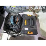 TOOL BOX AND A TOOL BAG CONTAINING ASSORTED ELECTRICAL TESTING EQUIPMENT.....THIS LOT IS SOLD UNDER