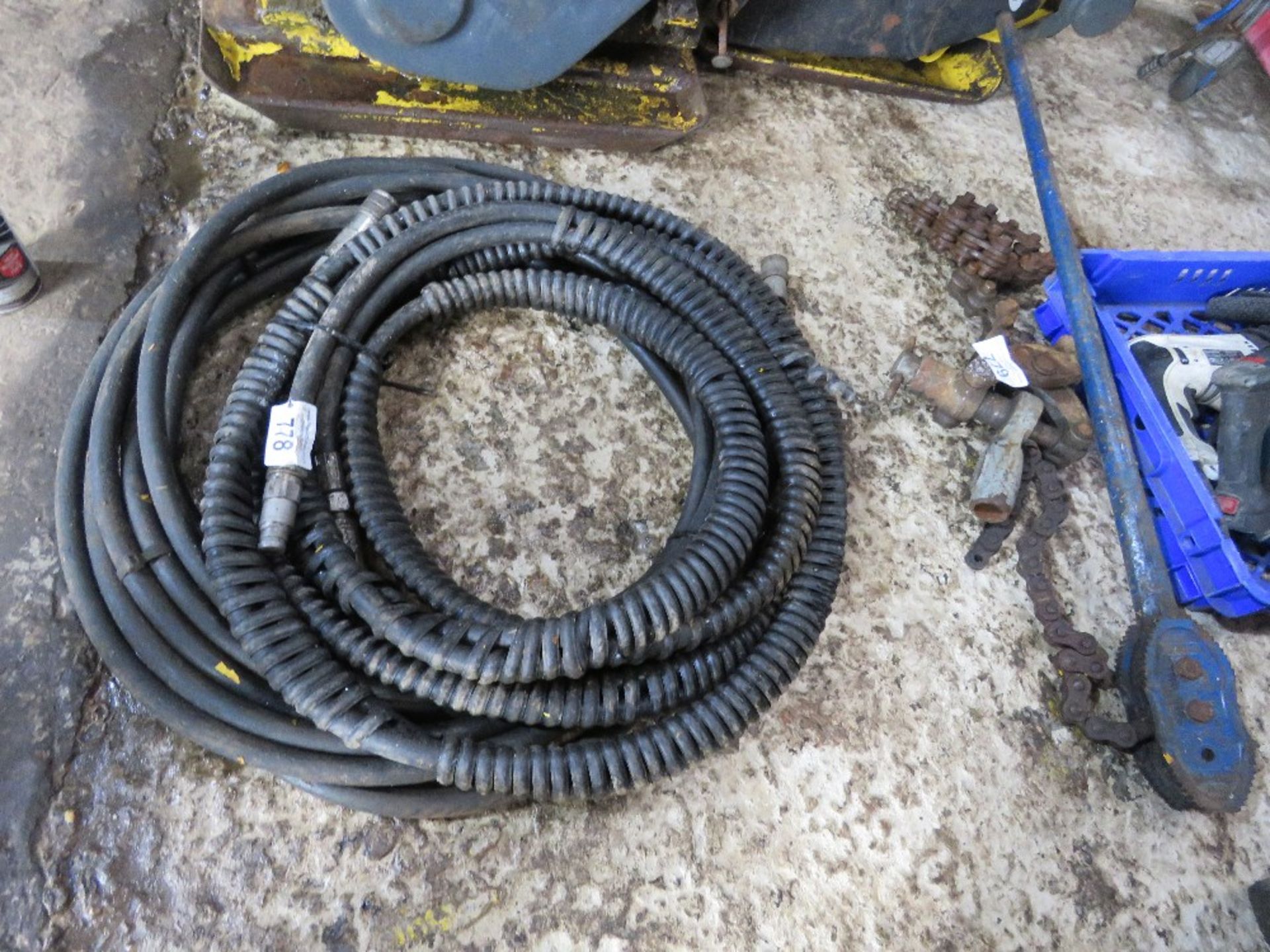 2 X SETS OF HYDRAULIC BREAKER PACK HOSES. - Bild 2 aus 3