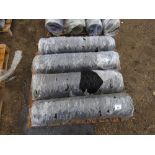 4NO ROLLS OF BLACK WIRE NETTING FENCING, 1M HEIGHT.