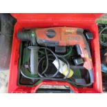 2 X HILTI TE2 110VOLT POWERED SDS DRILL.