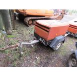 INGERSOLL RAND 720 TOWED ROAD COMPRESSOR. KUBOTA ENGINE. BEEN IN LONG TERM STORAGE, UNTESTED, CONDIT