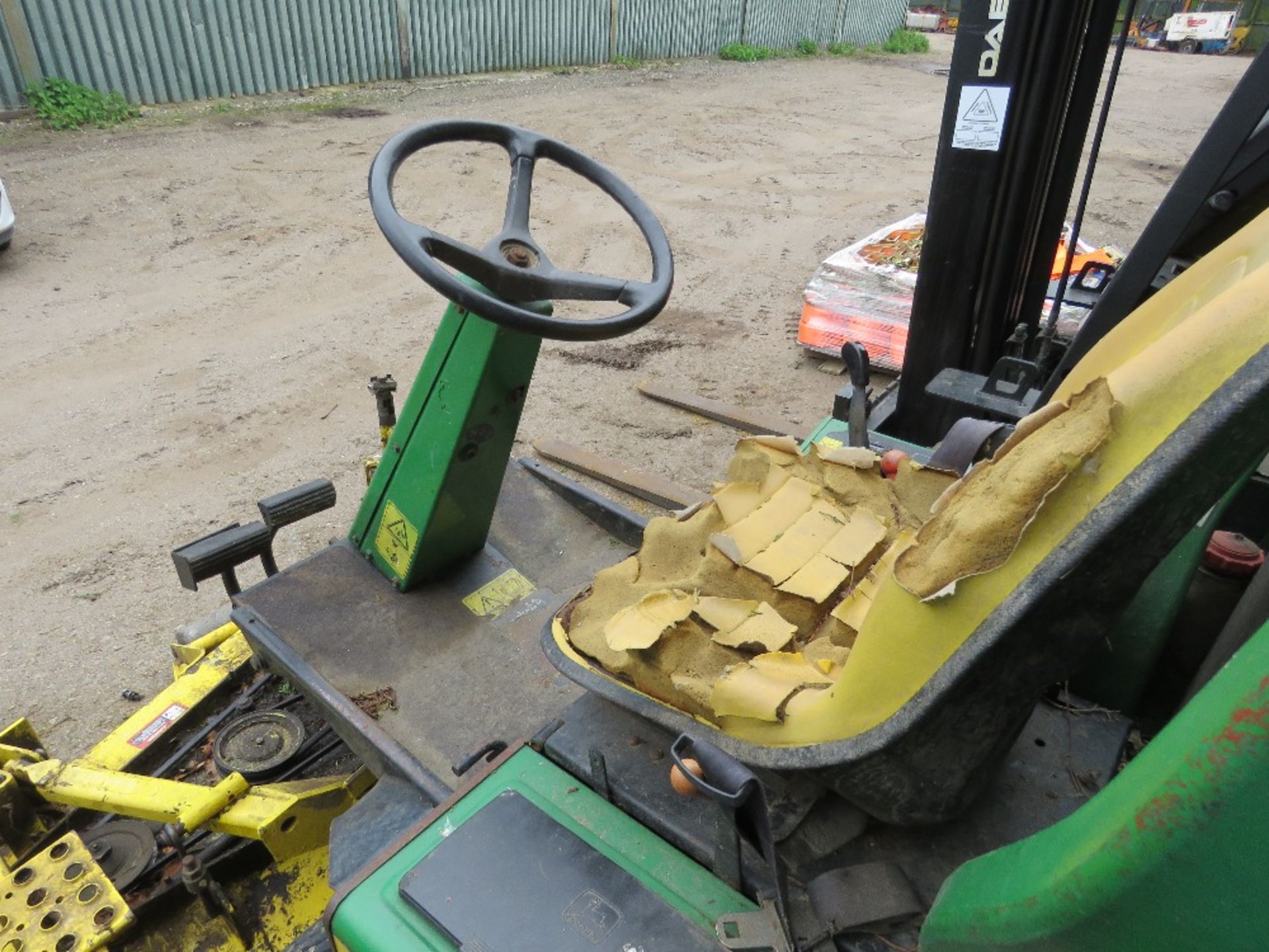 JOHN DEERE 1145 4WD OUT FRONT ROTARY MOWER. WHEN TESTED WAS SEEN TO START, RUN, DRIVE AND MOWER ENGA - Image 11 of 11