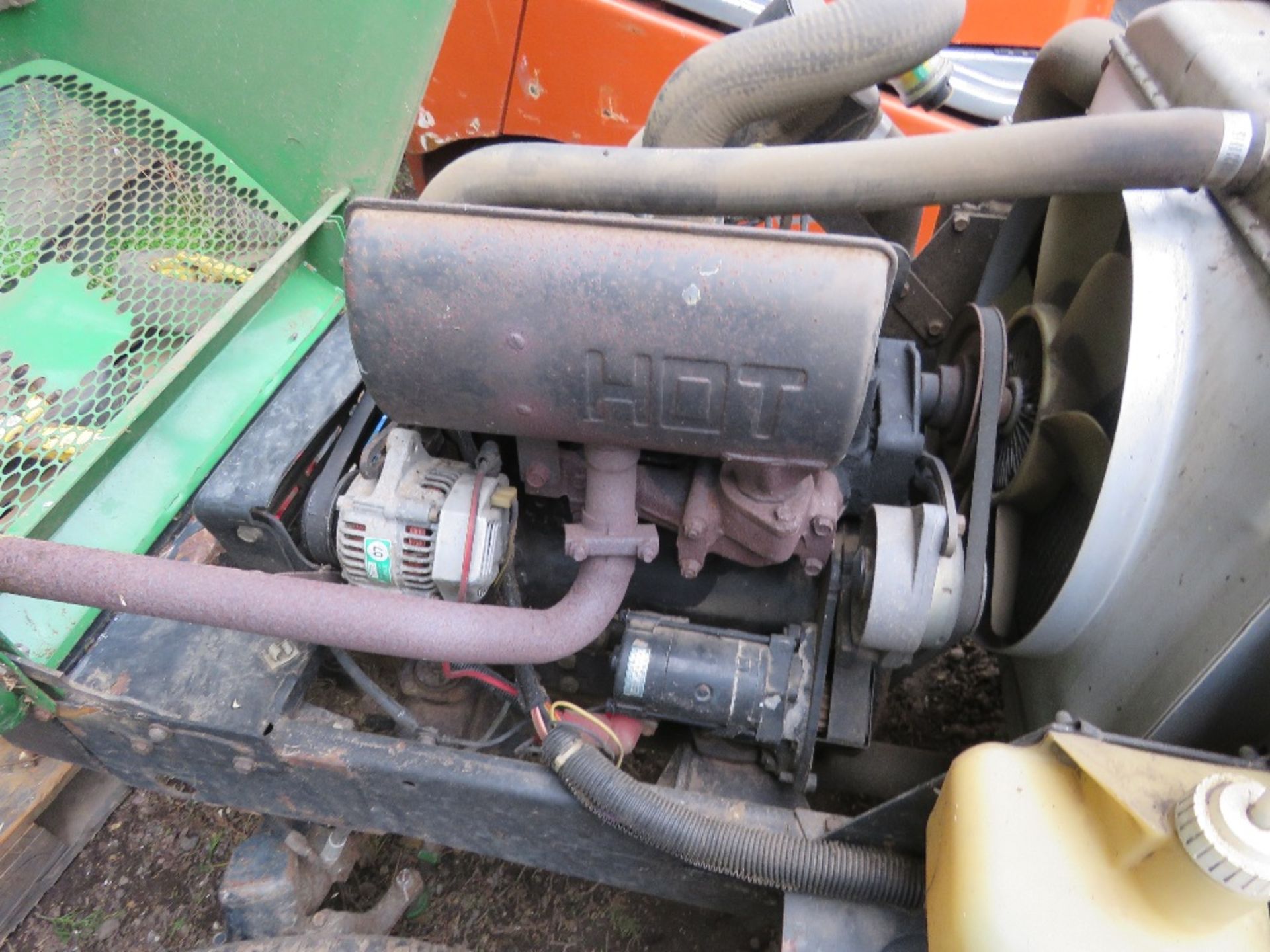 JOHN DEERE 1145 4WD OUT FRONT ROTARY MOWER. WHEN TESTED WAS SEEN TO START, RUN, DRIVE AND MOWER ENGA - Image 8 of 11