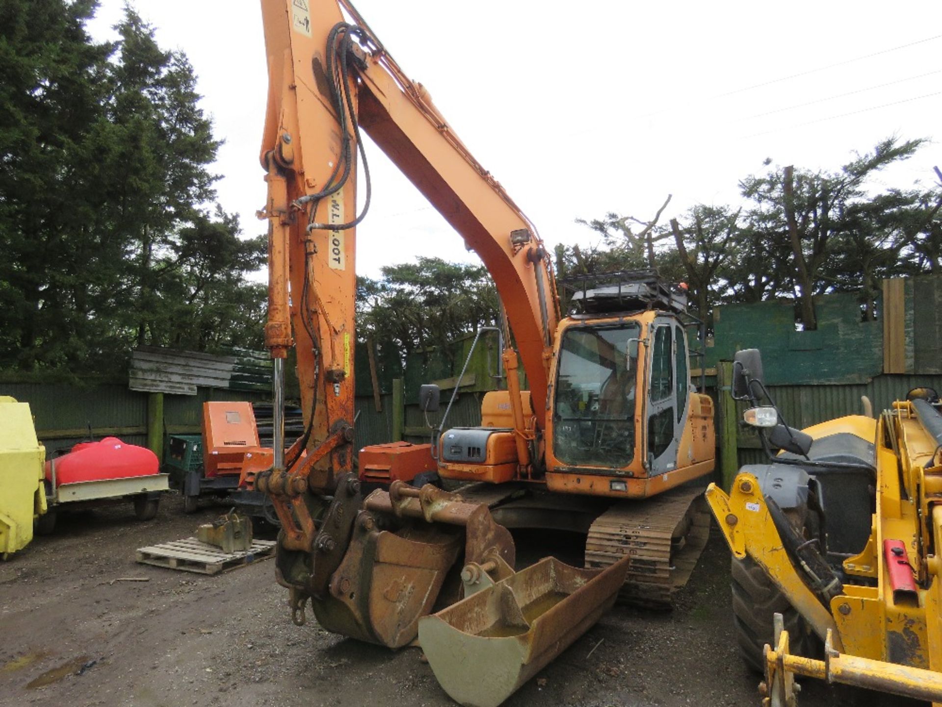 DOOSAN DX140LC STEEL TRACKED 14 TONNE EXCAVATOR, YEAR 2009 BUILD. 11,593 REC HOURS. 3NO BUCKETS. SN: - Image 9 of 20