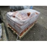 PALLET OF RED BRICKS.