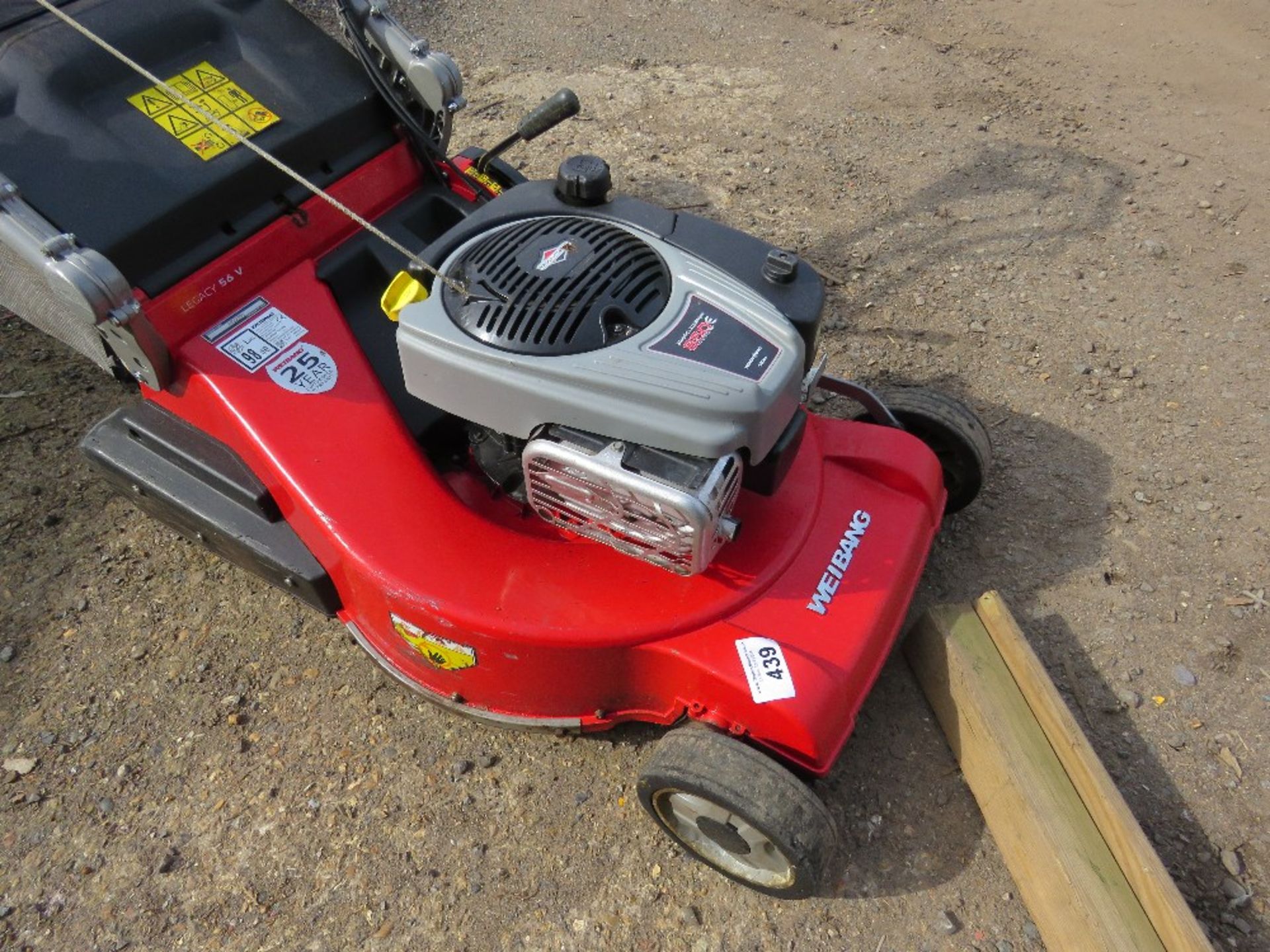 WEIBANG LEGACY 56V ROLLER MOWER, YEAR 2020 WITH COLLECTOR. ADJUSTABLE HANDLES, PROFESSIONAL MACHINE. - Image 3 of 6