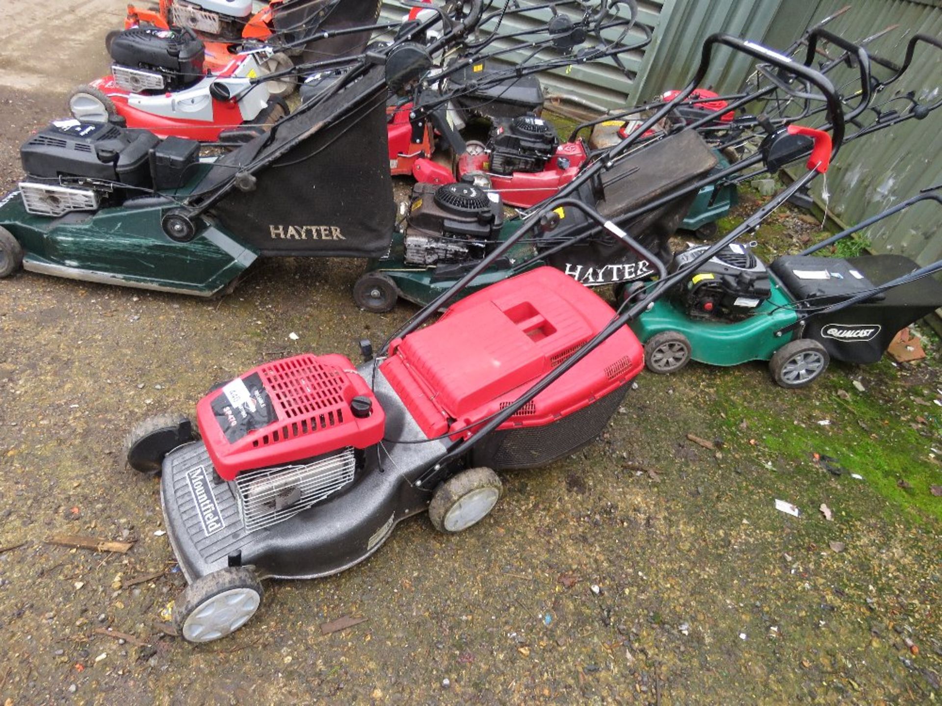 MOUNTFIELD PETROL MOWER WITH A COLLECTOR.....THIS LOT IS SOLD UNDER THE AUCTIONEERS MARGIN SCHEME, T - Image 2 of 3