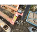 HYDRAULIC PALLET TRUCK.....THIS LOT IS SOLD UNDER THE AUCTIONEERS MARGIN SCHEME, THEREFORE NO VAT WI