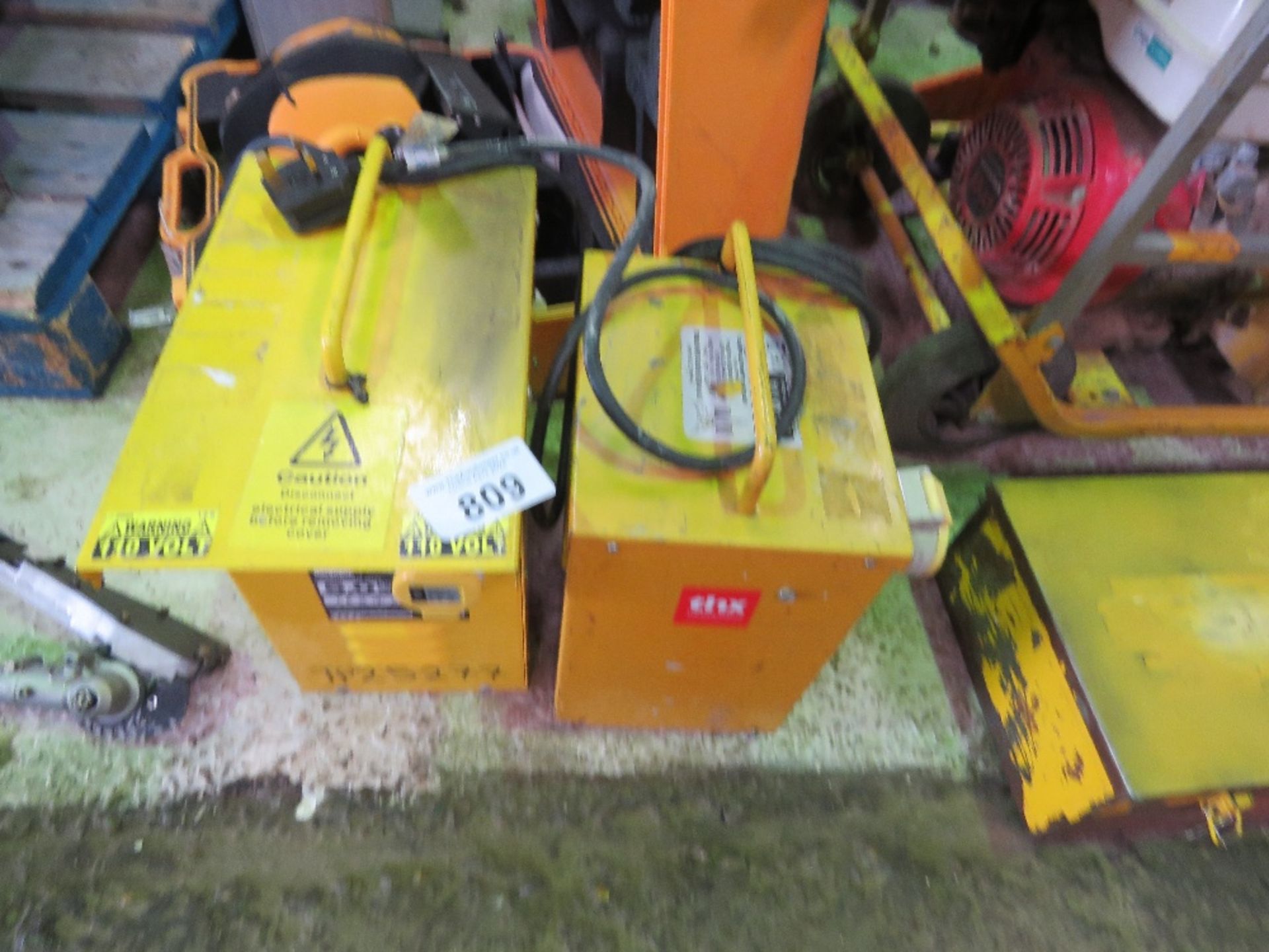 2 X 110VOLT TRANSFORMERS.....THIS LOT IS SOLD UNDER THE AUCTIONEERS MARGIN SCHEME, THEREFORE NO VAT