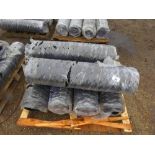 6NO ROLLS OF BLACK WIRE NETTING FENCING, 1M HEIGHT.