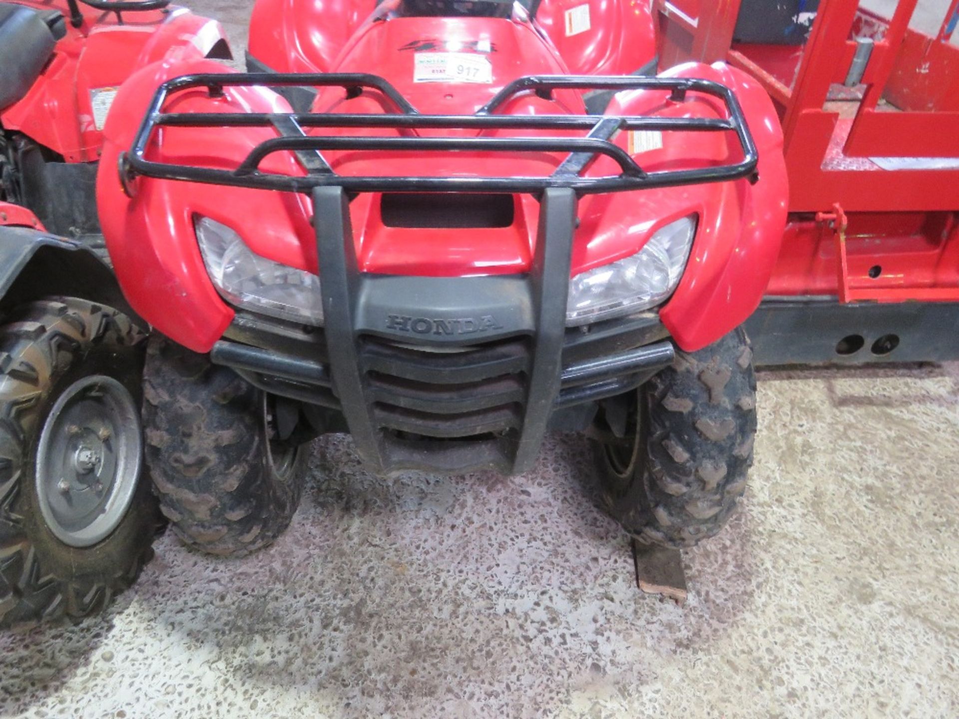HONDA SELECTABLE 4 WHEEL DRIVE QUAD BIKE WITH ELECTRONIC GEAR SELECTION. WHEN TESTED WAS SEEN TO RUN - Image 5 of 11