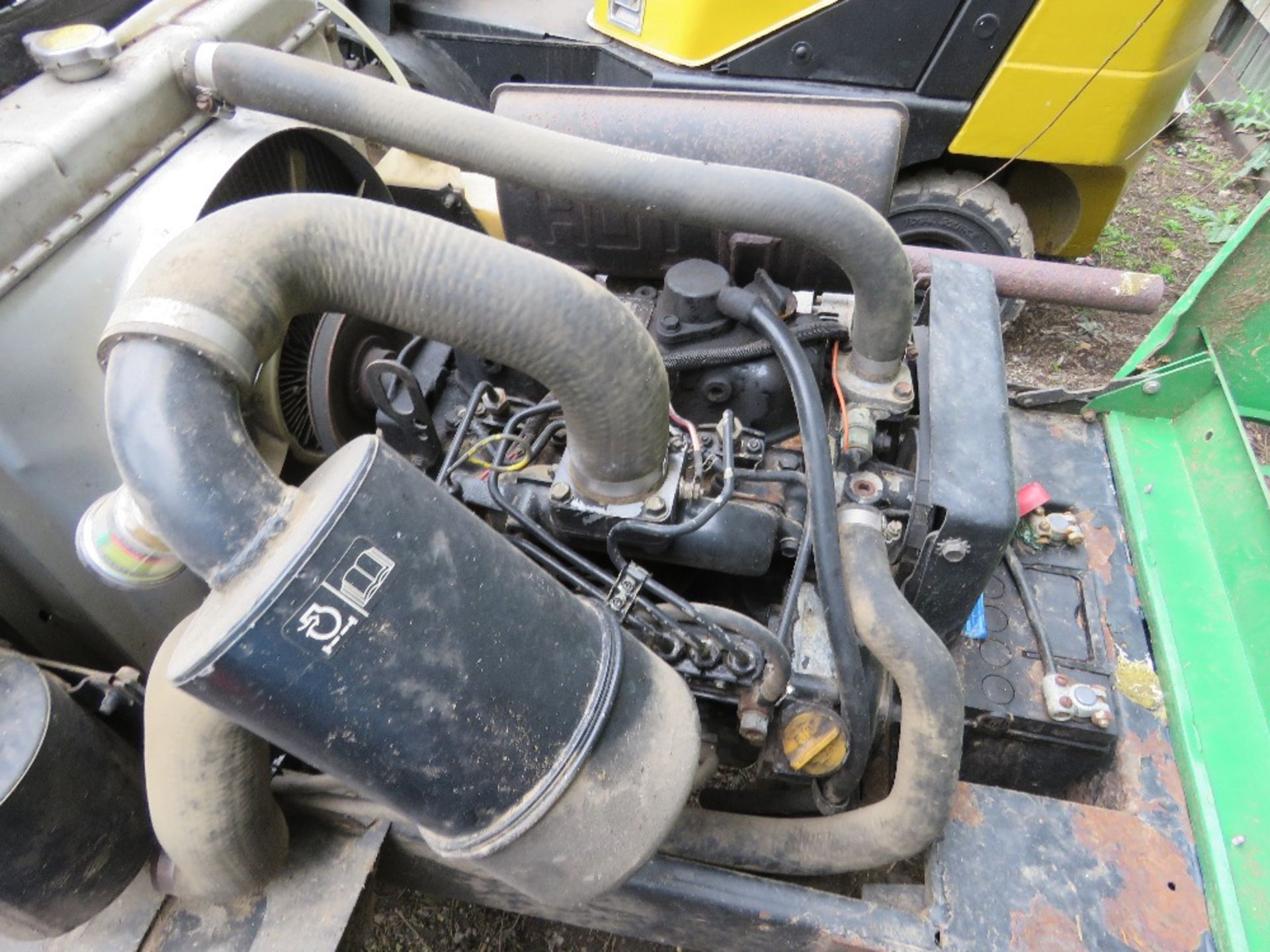 JOHN DEERE 1145 4WD OUT FRONT ROTARY MOWER. WHEN TESTED WAS SEEN TO START, RUN, DRIVE AND MOWER ENGA - Image 9 of 11