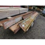 3 X HEAVY STEEL RSJS 260MM X 150MM X 3.6M LENGTH APPROX PLUS A 6" WIDTH CHANNEL 3.1M LENGTH APPROX.