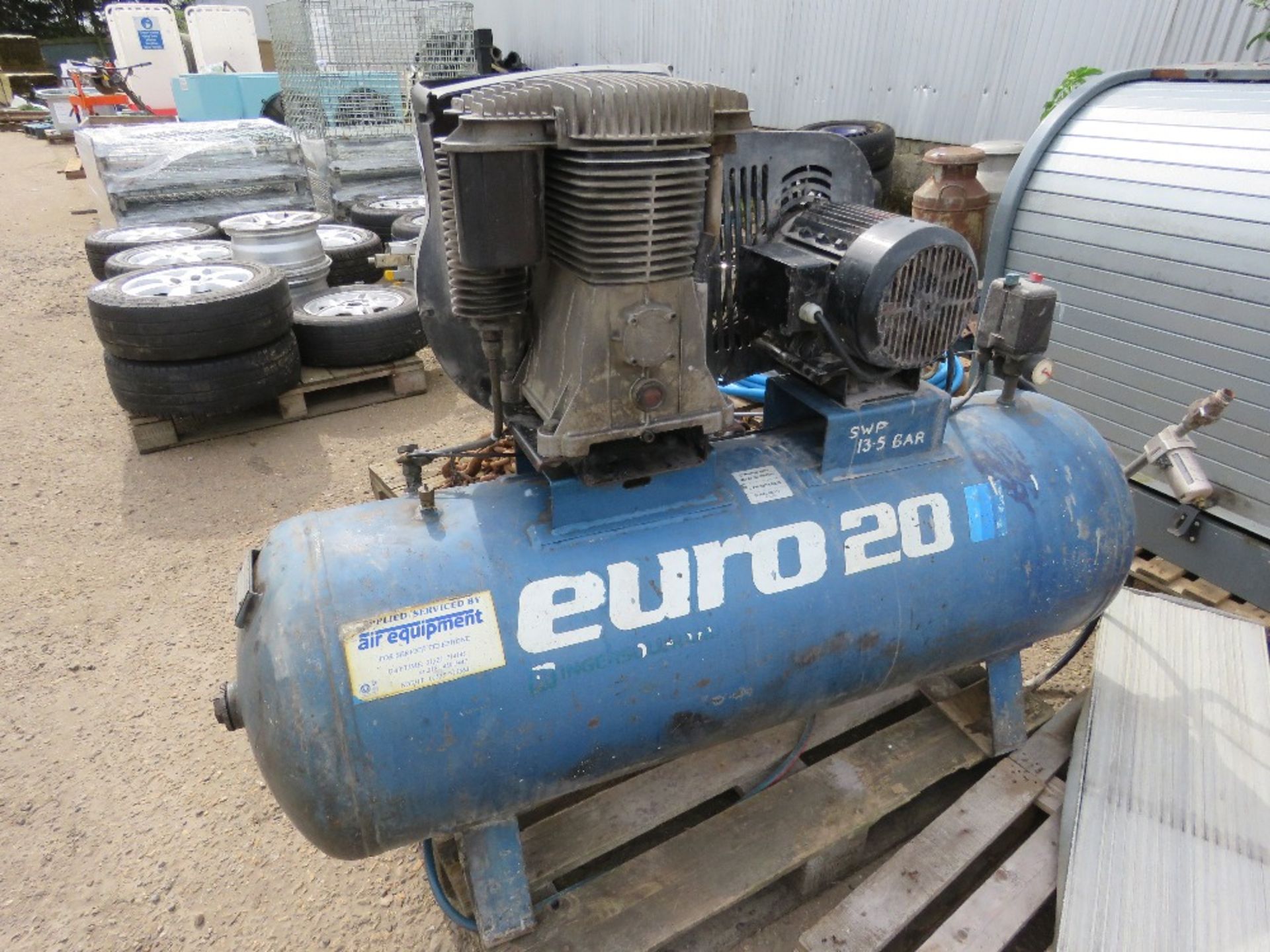 EURO 20 3 PHASE WORKSHOP COMPRESSOR, SOURCED FROM GARAGE CLOSURE. - Bild 2 aus 4