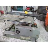 SMALL WOOD CUTTING SAWBENCH PLUS LEGS.....THIS LOT IS SOLD UNDER THE AUCTIONEERS MARGIN SCHEME, THER