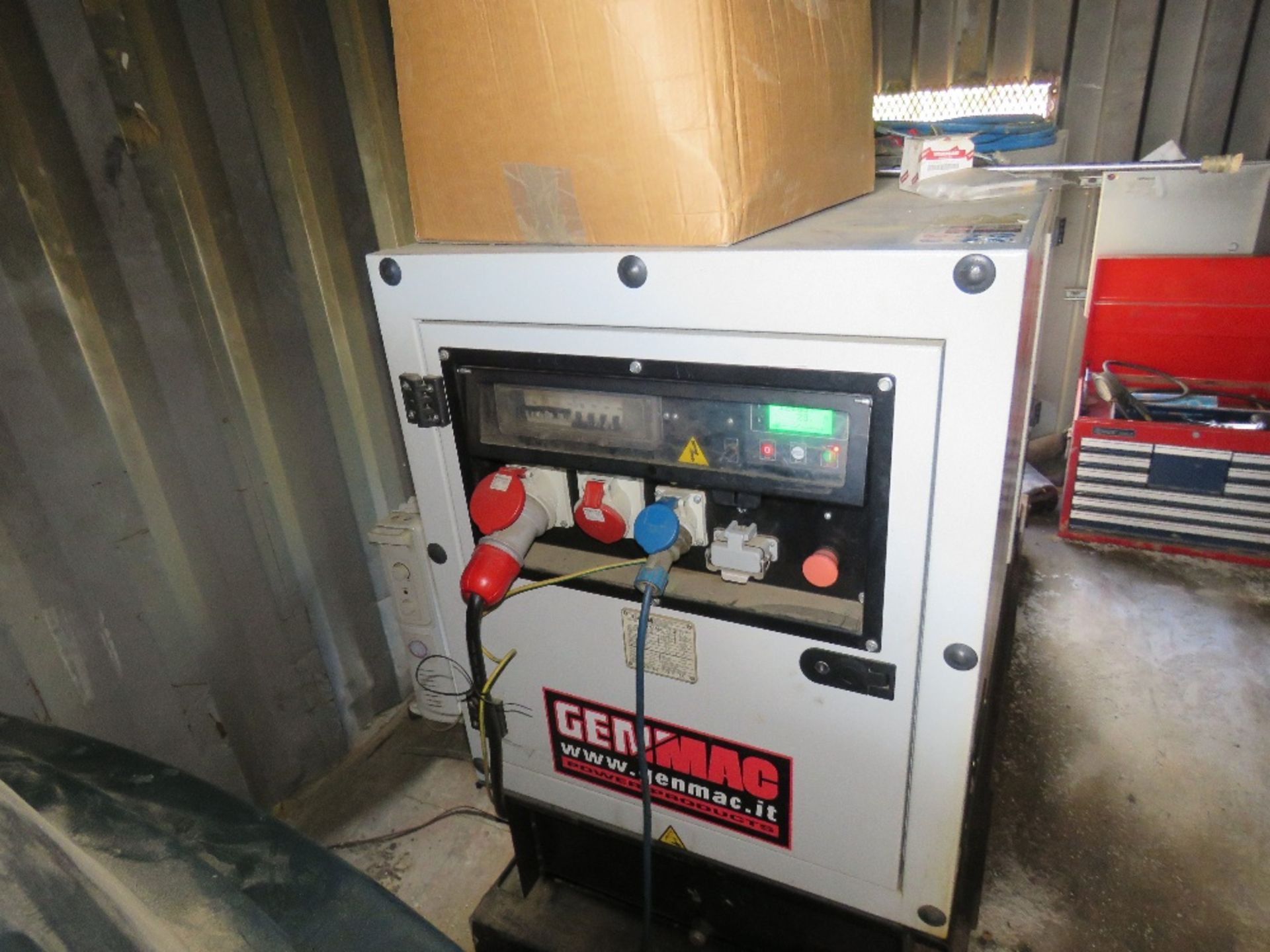 GENMAC 22KVA GENERATOR SET, YEAR 2016, OWNED FROM NEW. SN:11355. 12,103 REC HOURS. REGULARLY SERVICE - Image 2 of 12