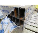 PACK OF 28NO PIECES OF STEEL BOX TUBE, 1.27M LENGTH X 120MM X 60MM X 5.0MM APPROX.....THIS LOT IS SO