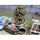 CLEMCO 1446 HEAVY DUTY SAND BLASTING EQUIPMENT WITH HOSES, HELMETS ETC AS SHOWN.