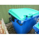 LARGE PLASTIC WHEELED WASTE BIN, EMPTY.