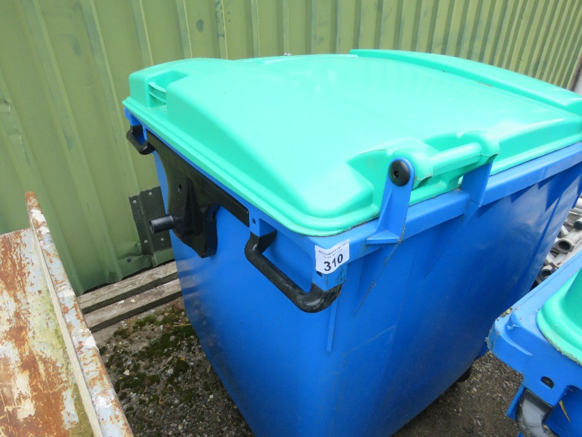 LARGE PLASTIC WHEELED WASTE BIN, EMPTY.