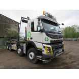 VOLVO FMX420 HOOK LOADER SKIP LORRY, 8X4 REG:GM17 FFV. WITH V5, OWNED BY VENDOR FROM NEW. DIRECT FR