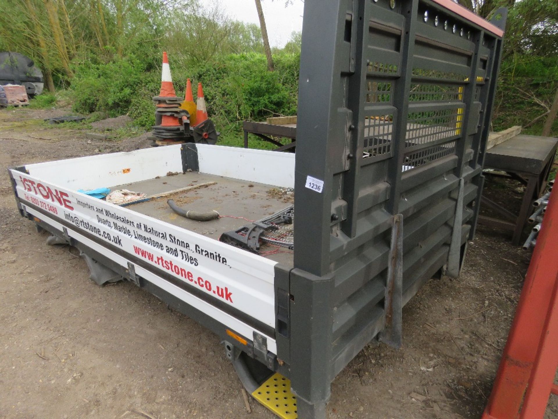 FORD TRANSIT DROP SIDE BODY, 12FT LENGTH APPROX.