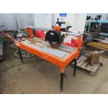 REDBAND SEGA MB120 MONO TILE SAW WITH SLIDING HEAD. RECENTLY WORKING, SURPLUS TO REQUIREMENTS.