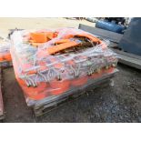 PALLET CONTAINING 50NO LITTLE USED EXTRA HEAVY DUTY RATCHET STRAPS, 10 TONNE RATED 9.5M LENGTH.....T