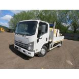 ISUZU CONCRETE PUMPING LORRY REG:AE61 AOF. EASYSHIFT GEARBOX. WITH V5. INCLUDES PIPES, CONNECTORS AN
