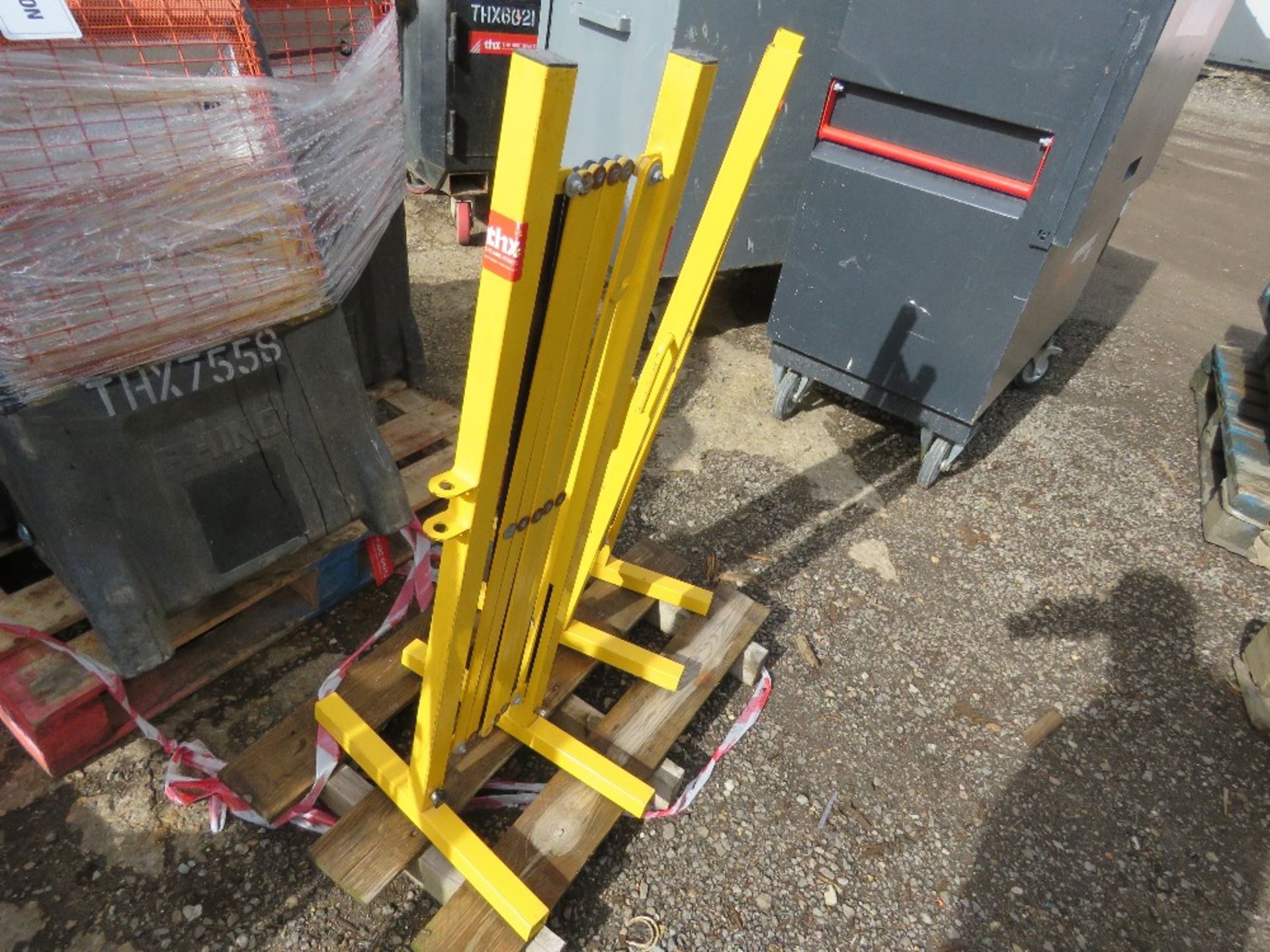 2 X FOLD OUT METAL SAFETY BARRIERS. - Image 3 of 4