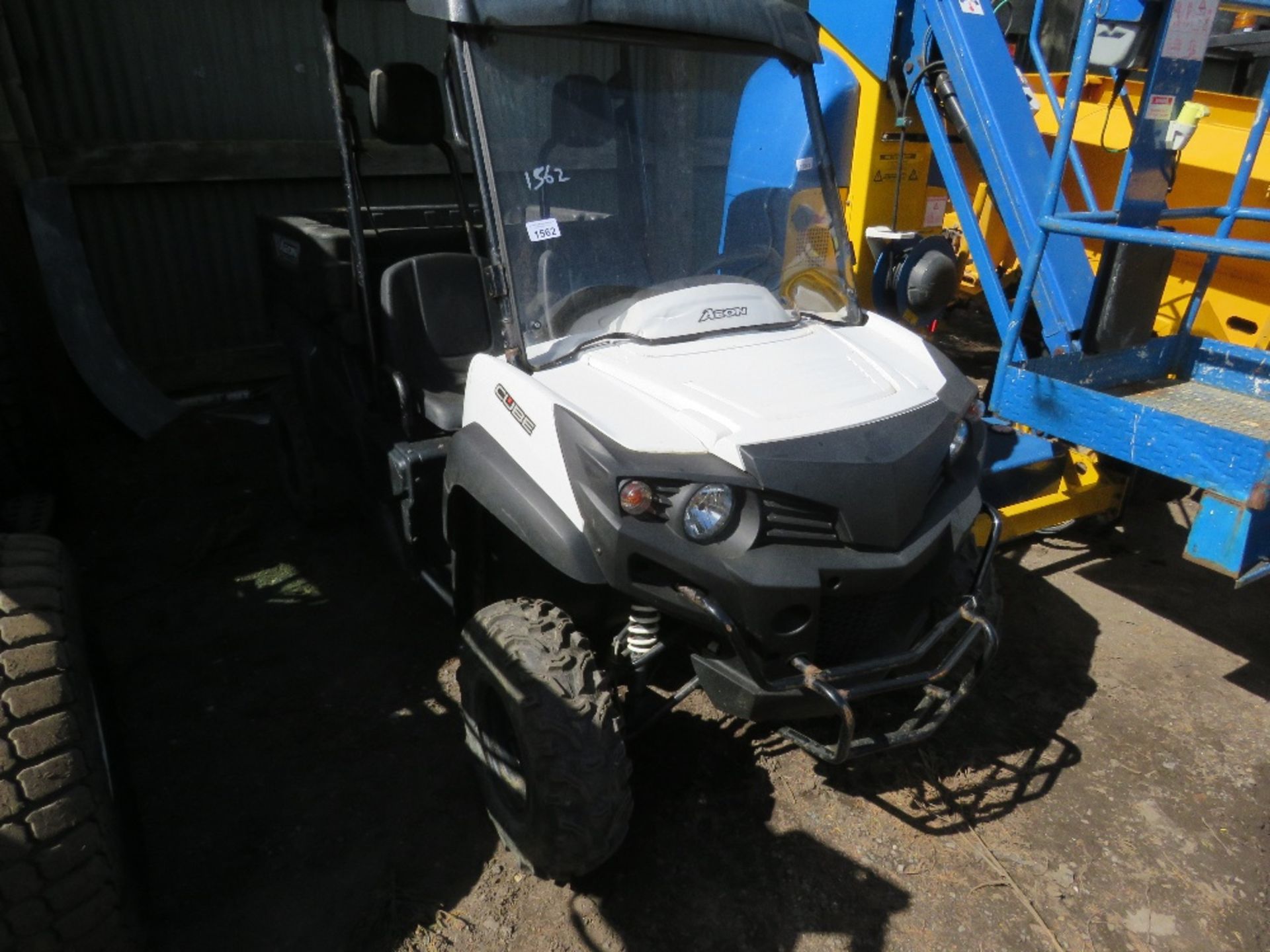 AEON CUBE PETROL ENGINED UTILITY VEHICLE WITH REAR BUCK. ON THE SAME SMALLHOLDING FROM NEW. WHEN TES - Image 3 of 13