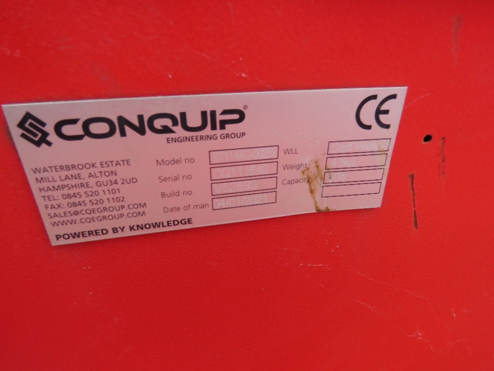 CONQUIP PAINT STORE LOCKER, LOCKED, NO KEY. SOURCED FROM COMPANY LIQUIDATION - Image 2 of 3