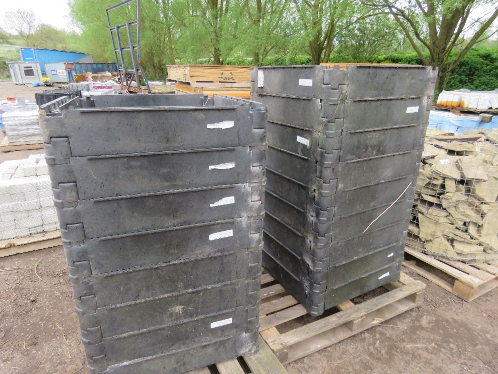 17NO PLASTIC MANHOLE RINGS, RECTANGULAR SHAPED.....THIS LOT IS SOLD UNDER THE AUCTIONEERS MARGIN SCH