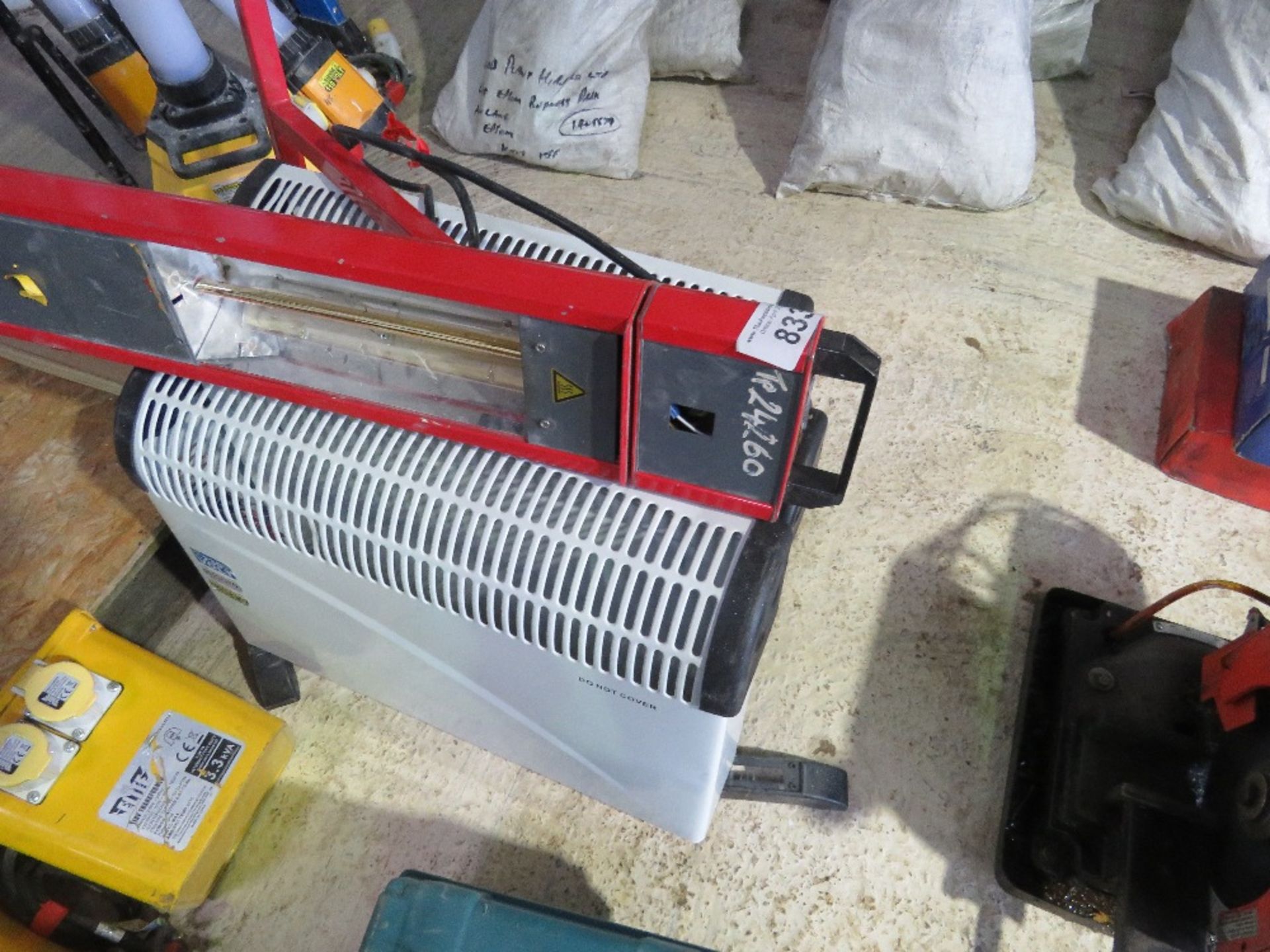 3 X RADIATORS PLUS A SMALL HALOGEN HEATER. - Image 2 of 3