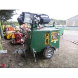 JCB TOWED LIGHTING TOWER WITH YANMAR 3 CYLINDER DIESEL ENGINE. TELESCOPIC MAST.