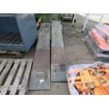 PAIR OF STEEL LOADING RAMPS 8FT LENGTH APPROX.