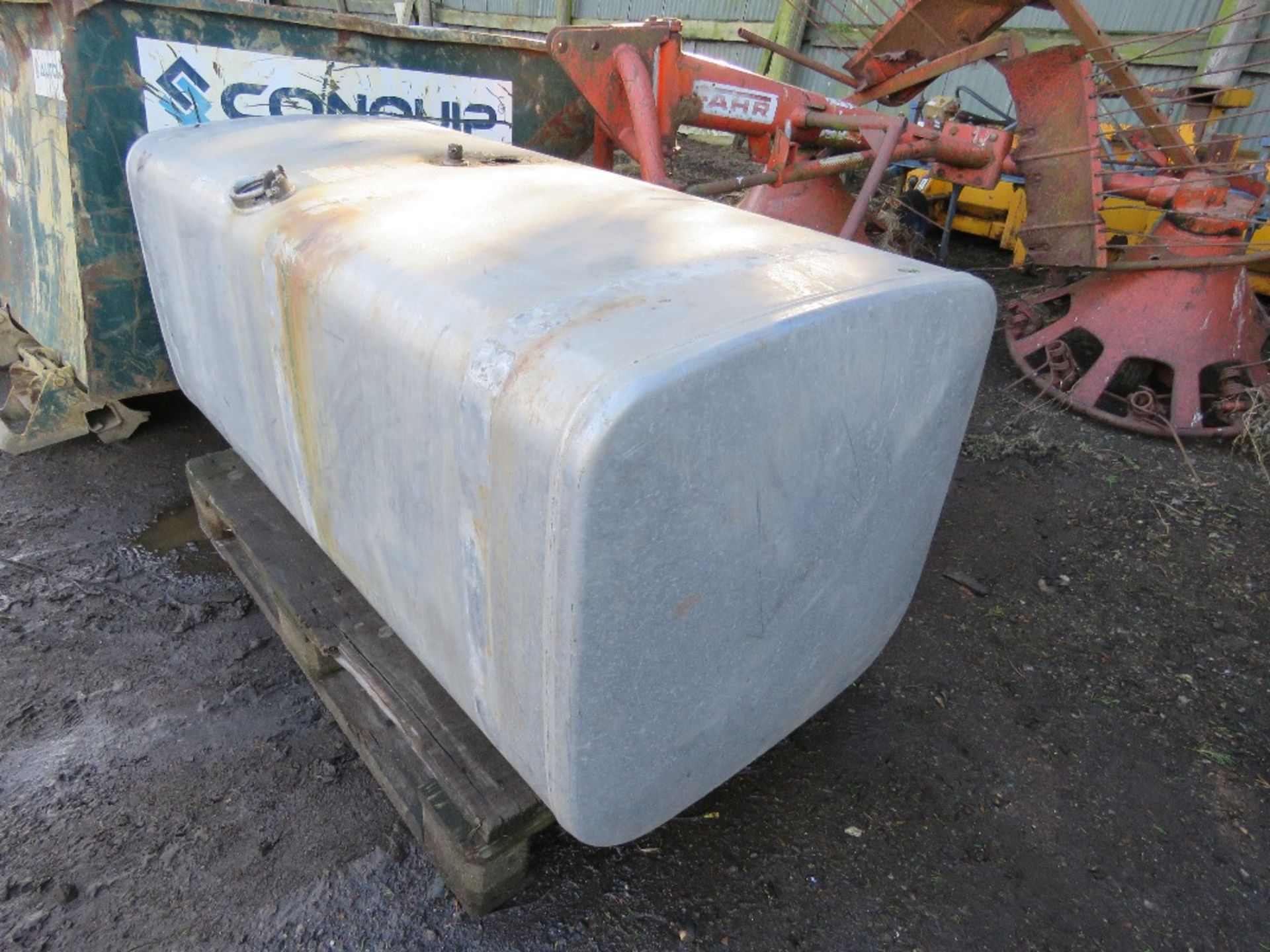 ALUMINIUM LORRY DIESEL TANK 1.45M X 0.68M X 0.66M APPROX.